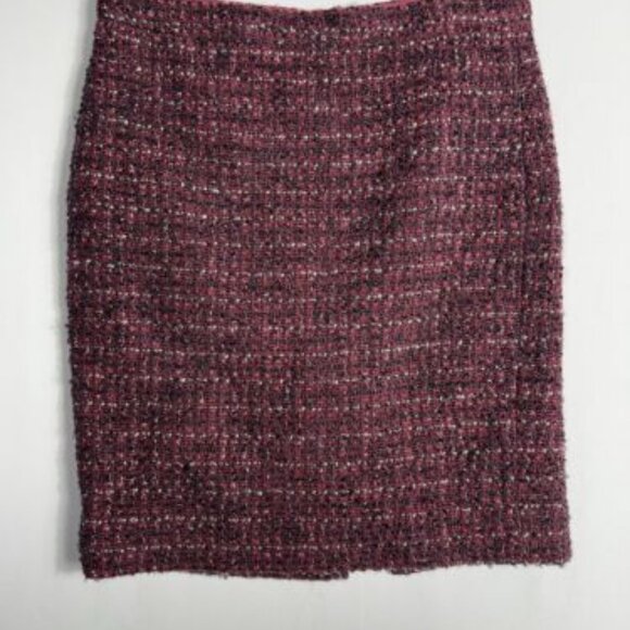 J. Crew Dresses & Skirts - Women’s The Pencil Skirt J.CREW Burgundy Black Gray Tweed Size 4 Lined EUC